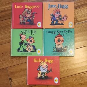 Set of 5 Vintage Topsy-Turvy Bugg Books (10 Stories, 5 Books)